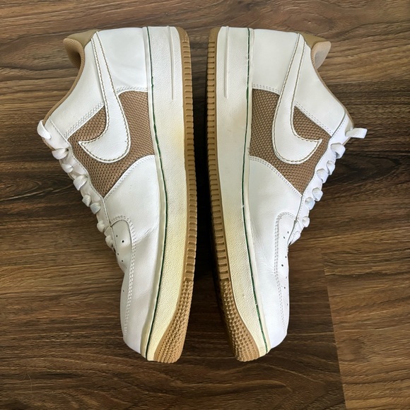 Nike Air Force 1 XXV 07 Mens 12 Shoe 315122 211 White Green Gold Cloverdale Park - Picture 4 of 10